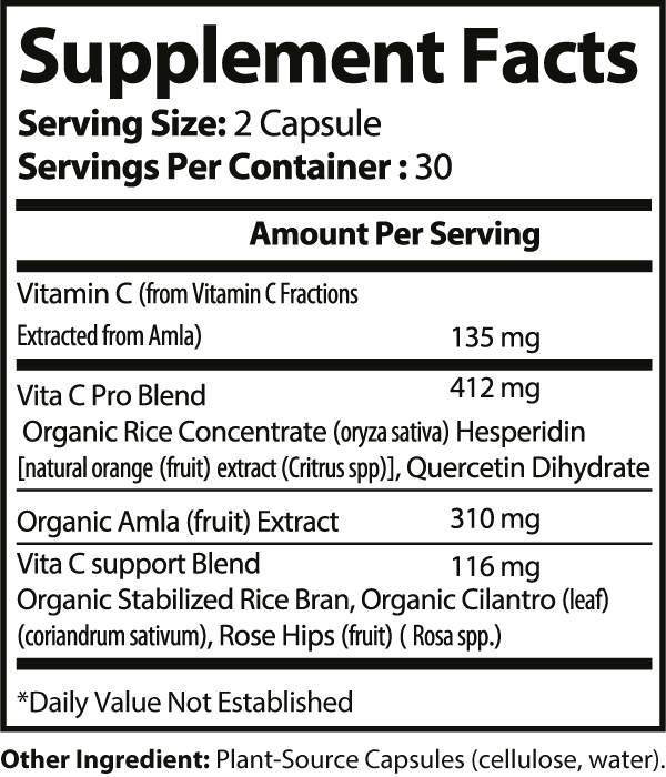 Novucor Supplement Facts