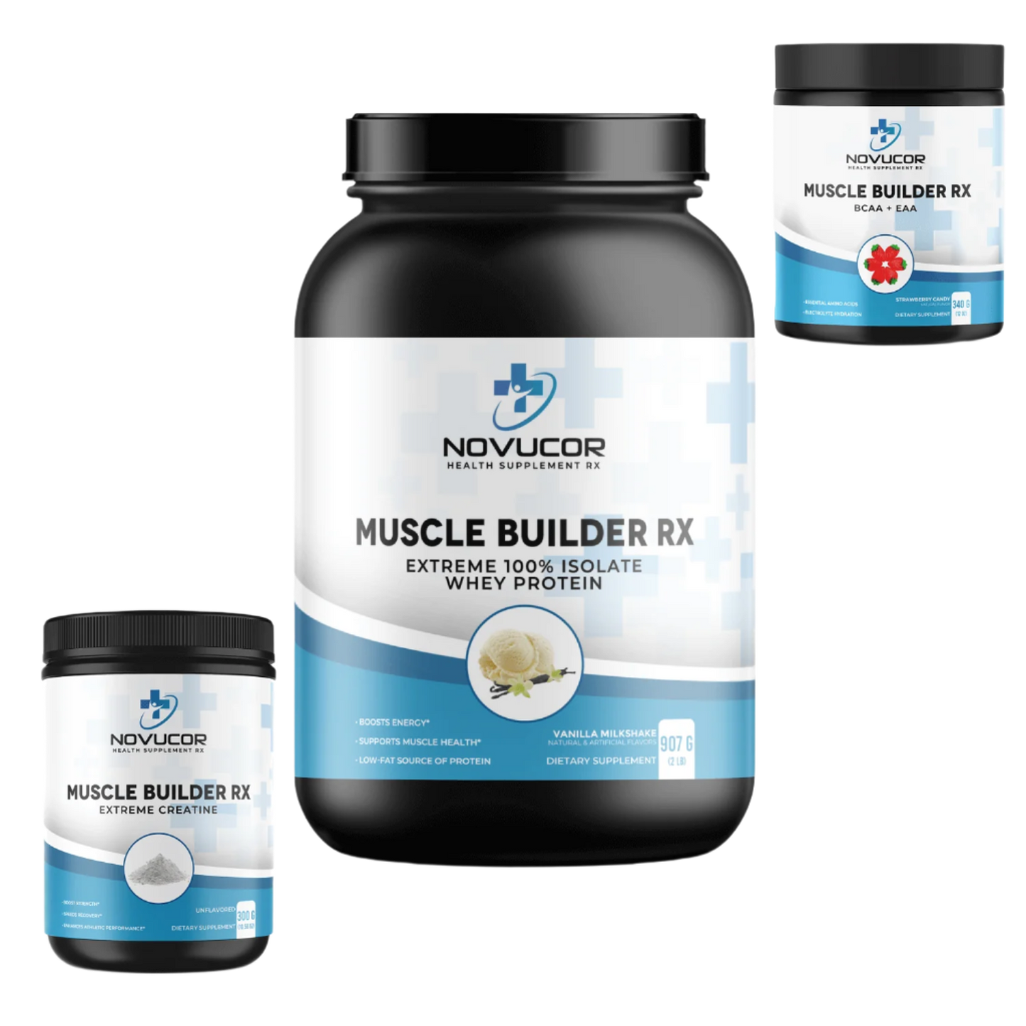 muscle builder starter vitamin bundle vanilla