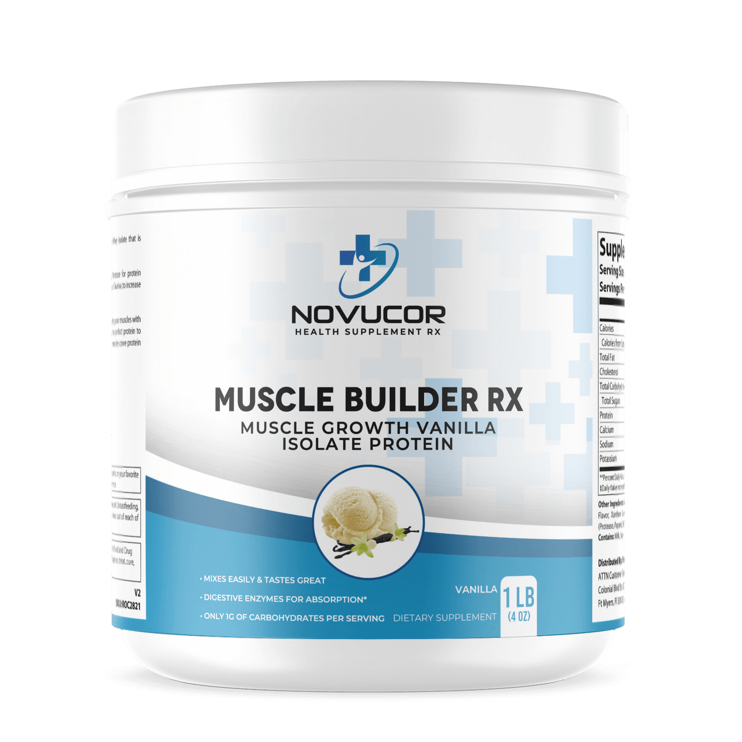 novucor growth isolate protein vanilla