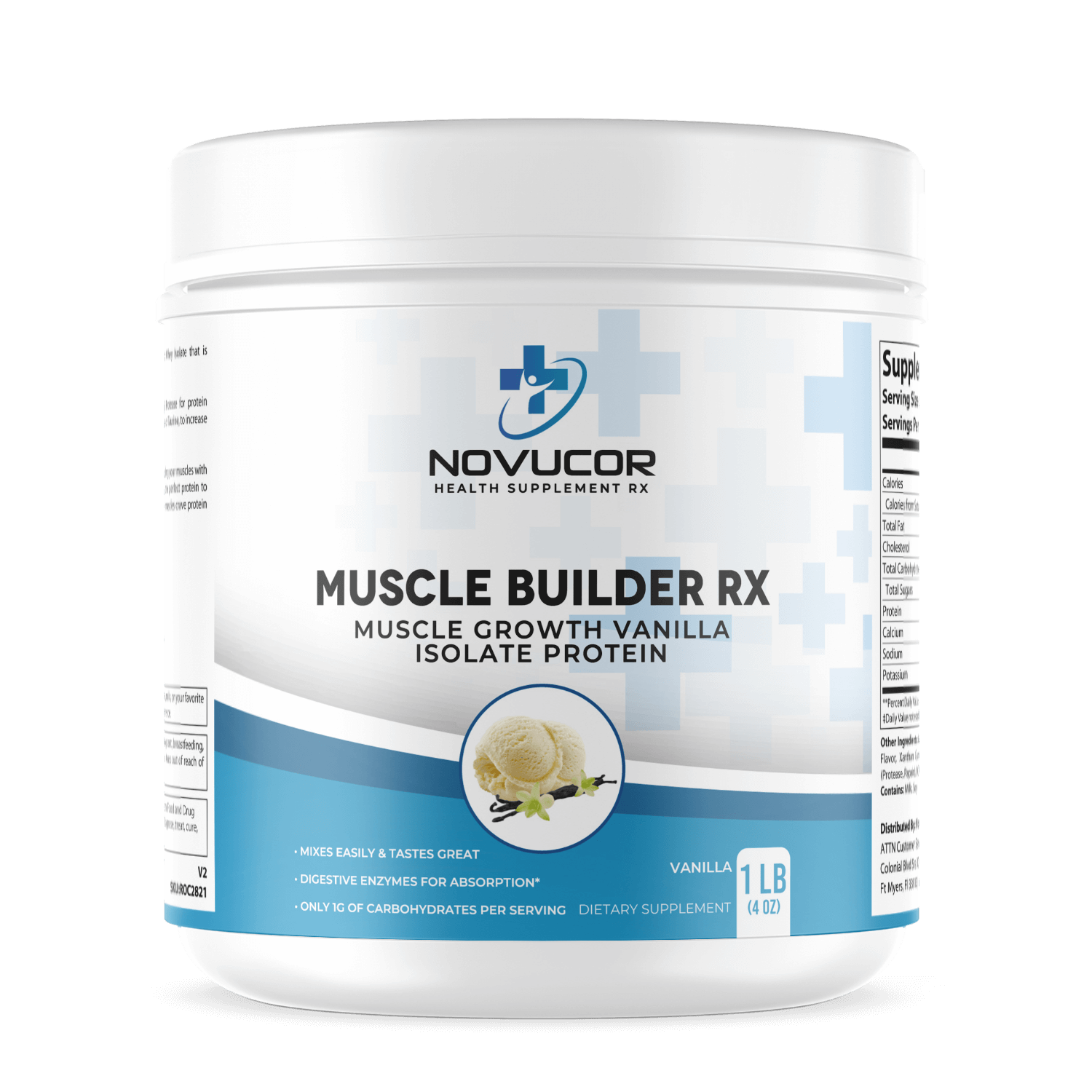 novucor growth isolate protein vanilla