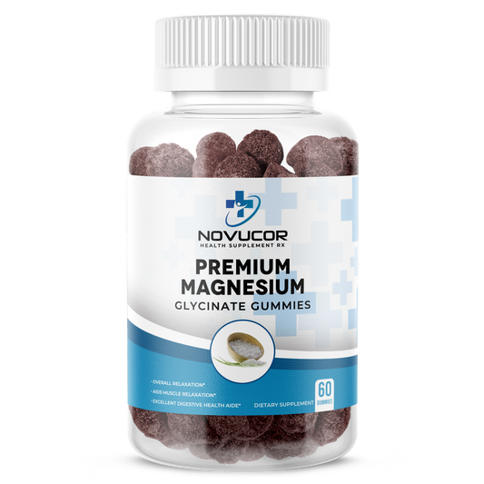 Close-up of chewable Novucor Magnesium Glycinate Gummies