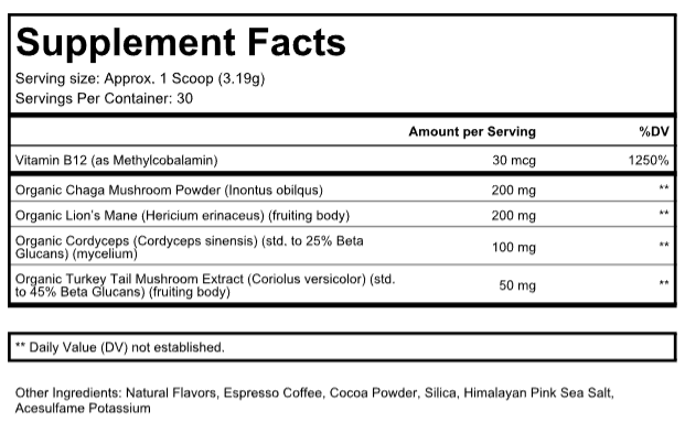 Mushroom Coffee Blend (Mocha natural)